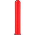 Global Industrial Smooth Bollard Post Sleeve, 8 HDPE Dome Top, Red 238820RD